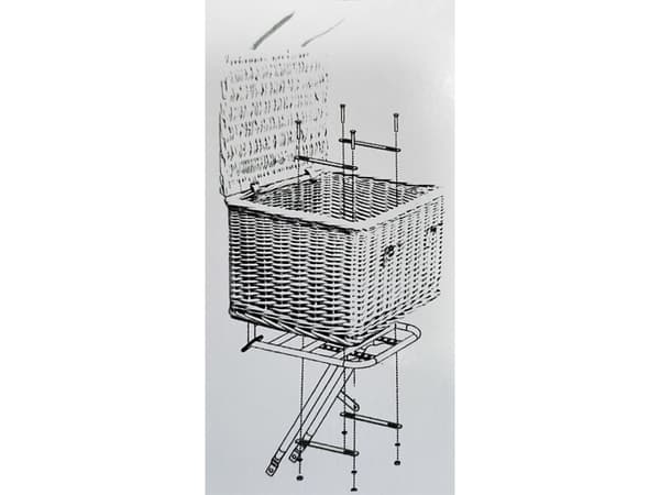 Sykkelutstyr Wicker sykkelkurv foran 45x30x25cm