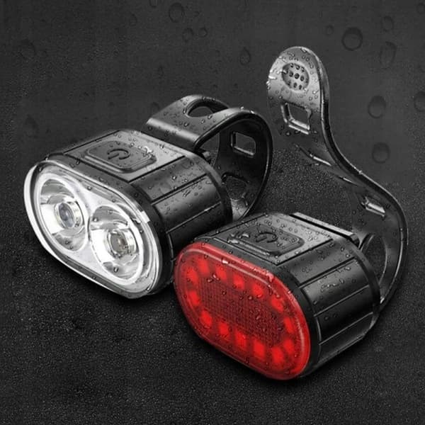 LED CYKEL LAMPE FRONT BAG CYKEL LAMPE SÆT VANDTÆT