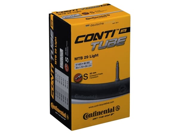 CONTINENTAL MTB Tube Light 29 x 1,9 - 2,4 (47-60x622) Presta (Removable core) 42 mm