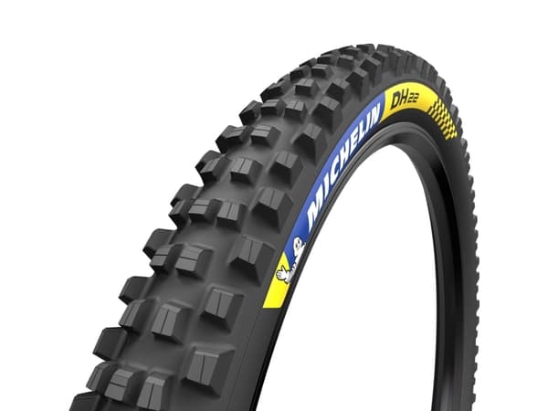 MICHELIN 27.5X2.40 (ETRTO-storlek 61-584) DH22 (TPI 4x55) PREMIUM RACING LINE slanglöst däck med svart sidovägg MTB-däck för downhillcyklar