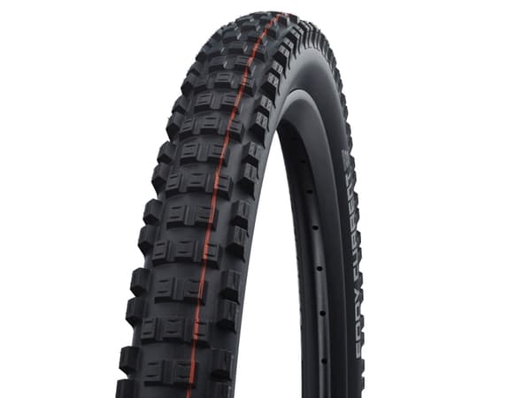 Schwalbe Eddy Current, 27.5", MTB, Slanglöst Ready-däck, Vikt vulst, Off-road, Svart, Orange