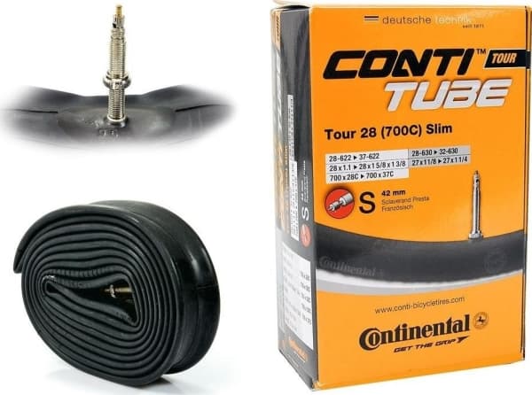 Continental Tour innerslang 26'' och 27,5'' x 1,4'' - 1,75'' dunlop 40 mm universalventil