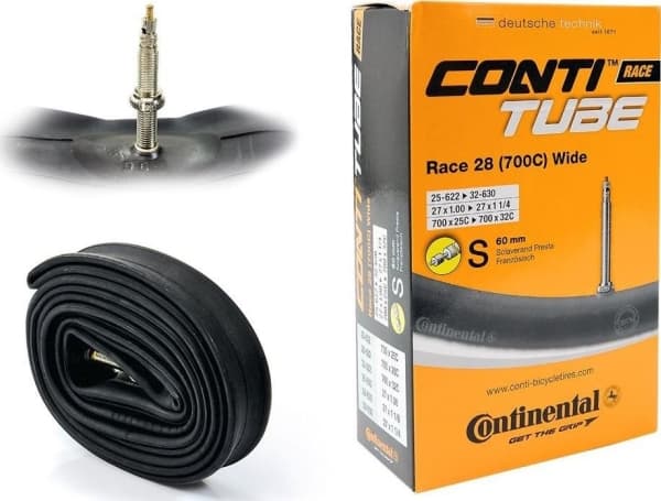 Continental Continental Race Bredt indre rør 28" x 1.0" - 1.25" 60 mm universal presta-ventil