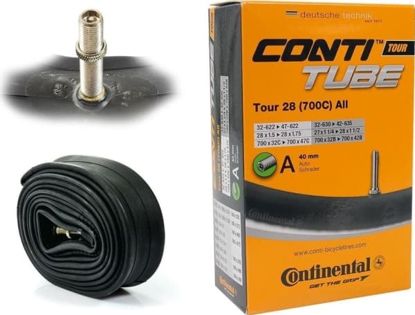 CONTINENTAL Tour Tube All 700 x 32-47c (32-47x622)/(42-635) Schrader 40 mm
