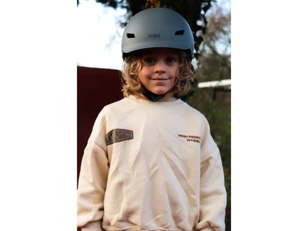 Cykelhjelm med retrolook – antracitgrå