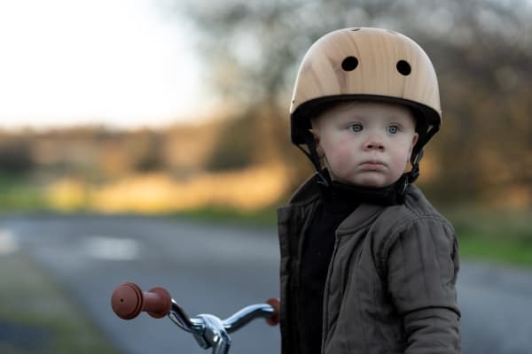 Cykelhjelm - trælook
