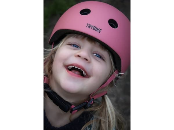Cykelhjelm med retrolook – vintagerosa