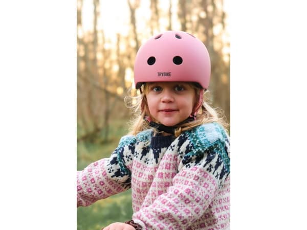 Cykelhjelm med retrolook – vintagerosa