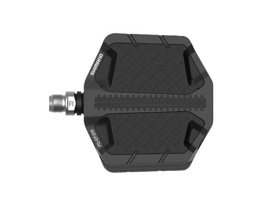 Shimano Pedal, Bysykkel, Aluminium, Sort, Chromoly Steel 4140 (CrMo), Plattformpedaler, 2 stykker