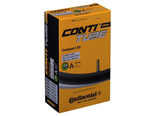 CONTINENTAL Compact Tube 20 x 1,3 - 1,9 (32-47x406-451) Schrader 34 mm