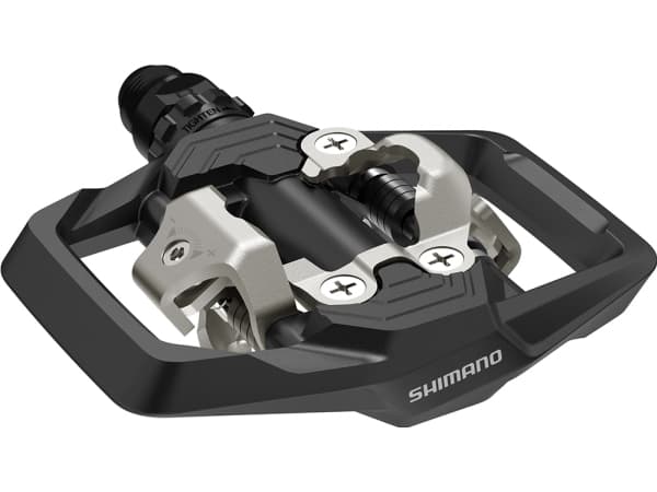 Shimano Pedal, Landsvägscykel, Stål, Svart, Stål, Chromoly Steel 4140 (CrMo), Klämlösa pedaler, Hane/Kvinna