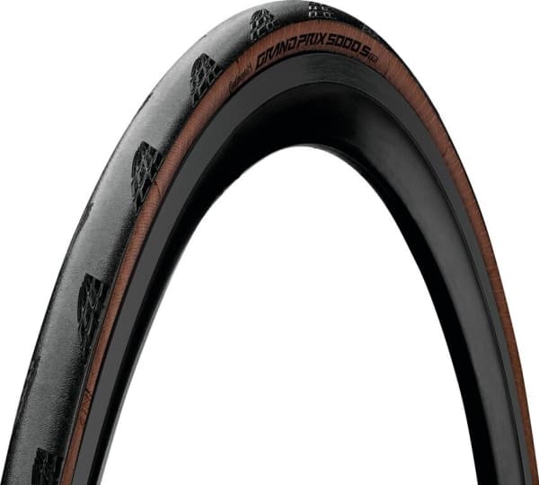Continental Opona szosowa Grand Prix 5000 S TR 700x25C czarno-brązowa zwijana