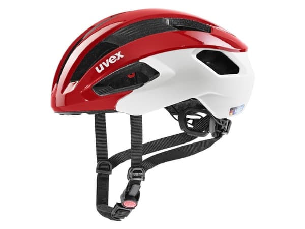 UVEX HELMET RISE CC RED - WHITE MAT (S4100900300) - 52-56