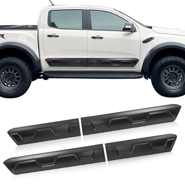 Ford Ranger Raptor Karrosseriklædning, Sidedør Molding Beskyttere, Kompatibel 2015-2022, Karrosseriklædning