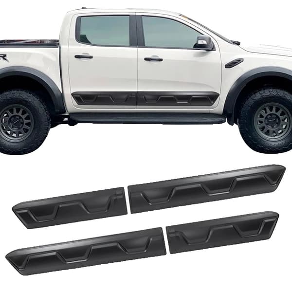 Ford Ranger Raptor Karrosseriklædning, Sidedør Molding Beskyttere, Kompatibel 2015-2022, Karrosseriklædning