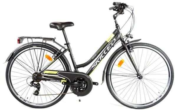 SIMPLA 28'' UBIQUIT cykelskærme til bycykler, helt sorte, røde.