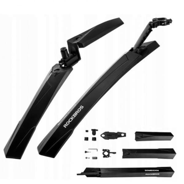 Cykelskärmar set ROCKBROS (WS1001BK) Fram Bak