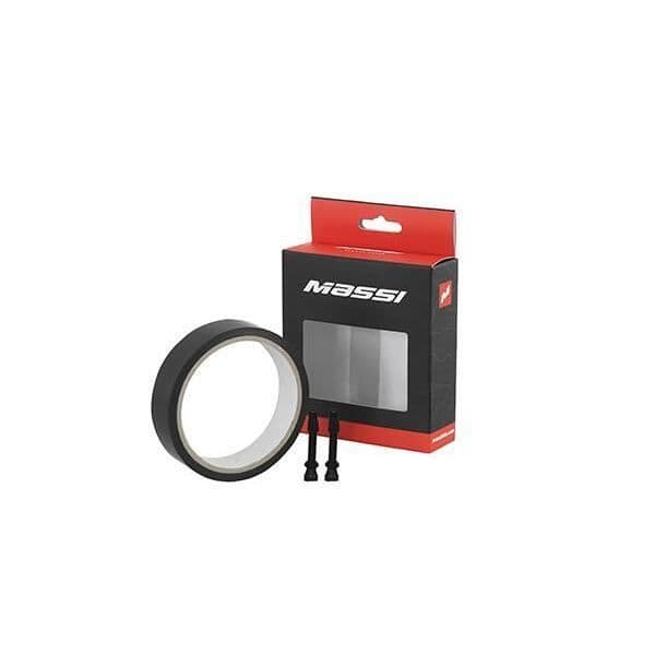 Massi tubeless fälglist - svart - 23 mm x 10 m 35 mm ventil