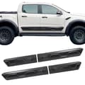 Miniatyrbillede 1 af 2: Ford Ranger Raptor Karrosseriklædning, Sidedør Molding Beskyttere, Kompatibel 2015-2022, Karrosseriklædning