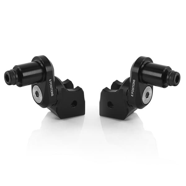 Rizoma Excentriska Adaptrar För Fotpinnar Pe715 2 Enheter Svart 18 mm