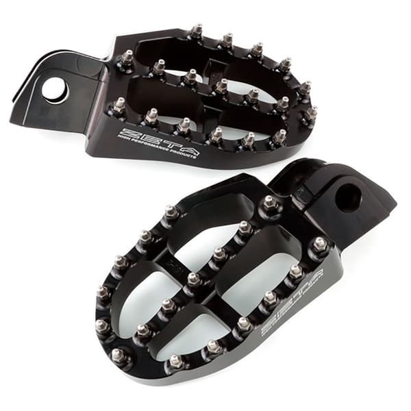 Zeta Fotpinnar I Aluminium Honda Cr 125 02-07 Ze93-1020 Svart