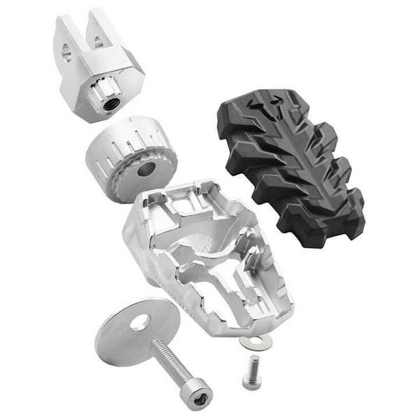 Sw-motech Evo Kawasaki Klr650/bmw S 1000 Xr Fotpinnar Silver
