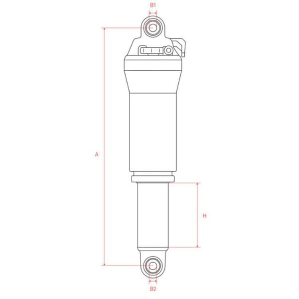 Dt Swiss Kaukosäädin R R 535 One 0 Vakio Kiinnitä Shokki Musta 45 mm / 190 mm
