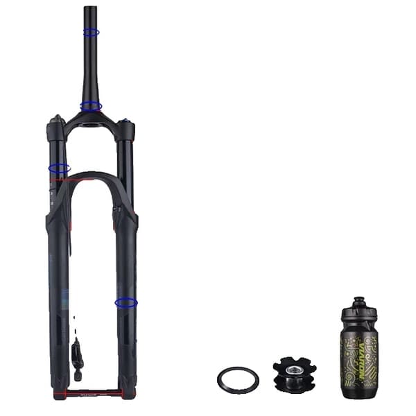 BOLANY Cykelgaffel, Boost Genomgående Axel, Återfjädringsjustering, 29 Fjärr 120mm 29 Remote 120mm