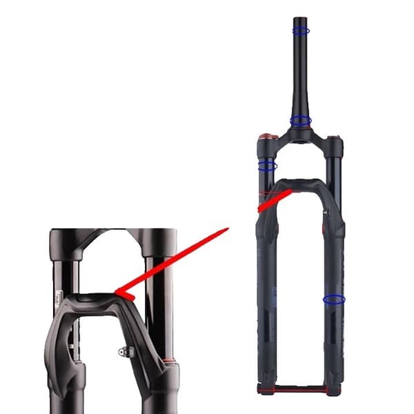 BOLANY Cykelgaffel, Boost Genomgående Axel, Återfjädringsjustering, 29 Fjärr 120mm