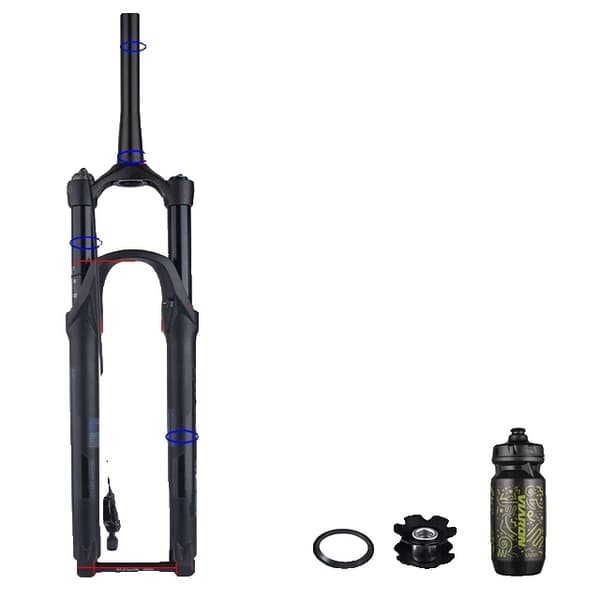 BOLANY Cykelgaffel, Boost Genomgående Axel, Återfjädringsjustering, 29 Fjärr 120mm