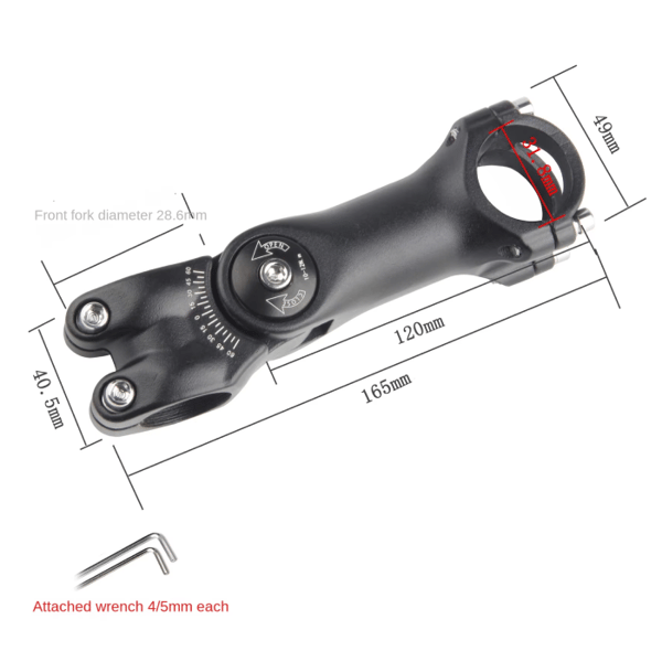 Justerbar frempind 31,8x120mm