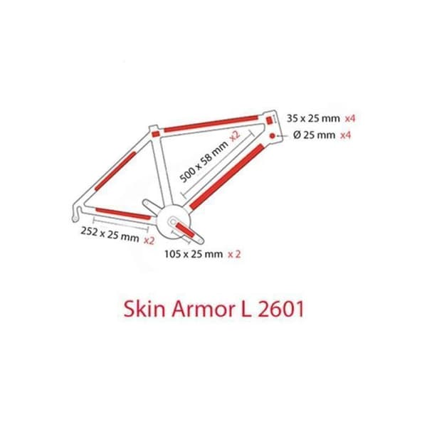 Zefal skin pansar osynlig matt ramskydd - vit - Paket med 14 st