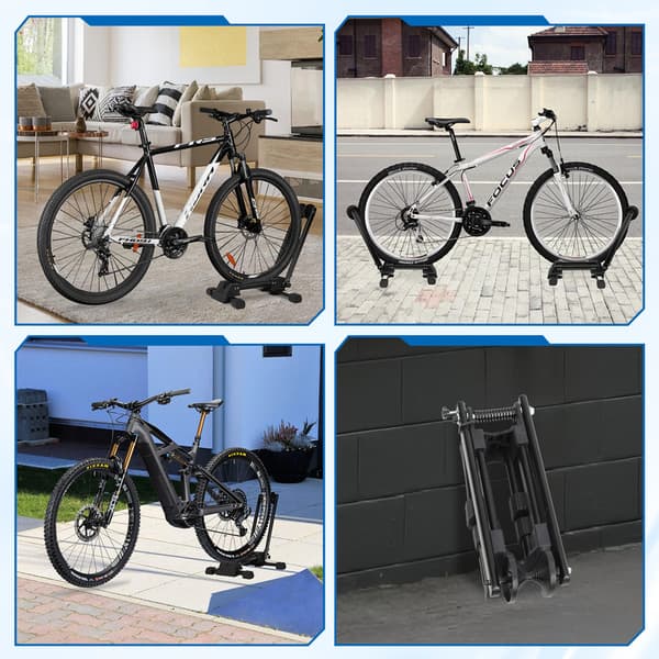 Cykelställ i kolstål för 20”- till 29”-cyklar Compact