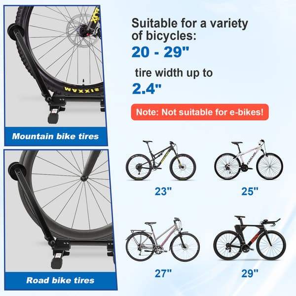 Cykelställ i kolstål för 20”- till 29”-cyklar Compact