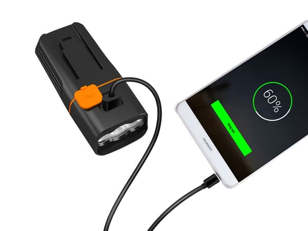 Cykelljus Fram och Bak LED – USB-Uppladdningsbar medPowerbank