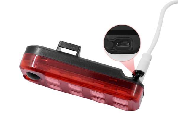 USB-genopladelig LED cykellygte
