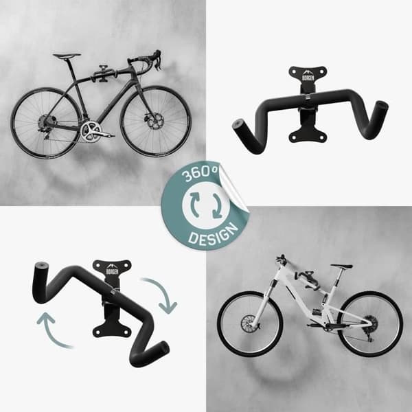 Stödvägg för cykel - Borgen - Fällbar - Justerbar vinkel - Justerbart avstånd - Vadderad