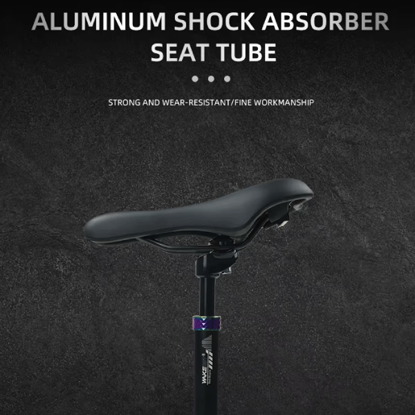 WAKE ROXAR amorterad cykelsadelstolpe, diameter 30,9 mm, svart