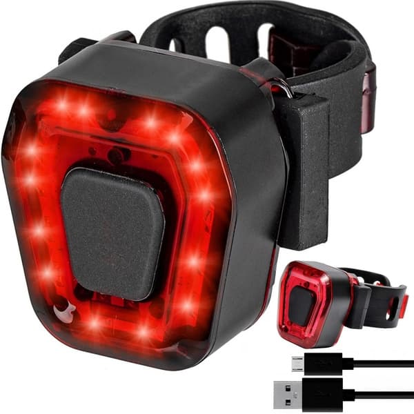 USB-oppladbar LED-sykkellykt