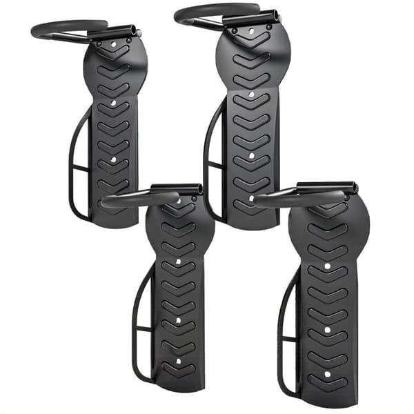 Rootz 4pc Bike Wall Mount Set - Bicycle Rack - Cycle Organizer - Foldbart design - 30 kg kapacitet - 25,5x10,5x4cm