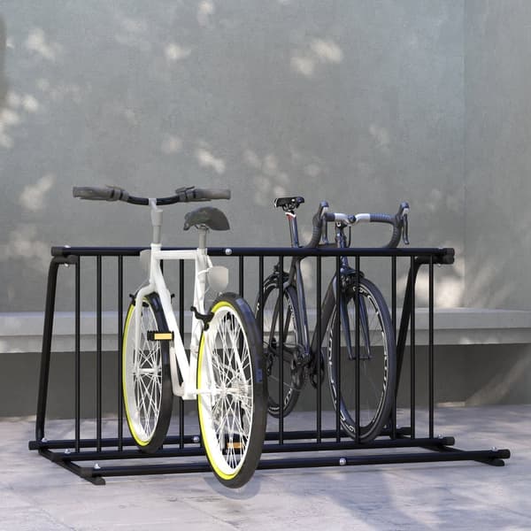 Cykelställ, 155x100x75 cm, Svart