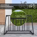 Miniatyrbild 5 av 9: Cykelställ, 114x58x75 cm, Svart