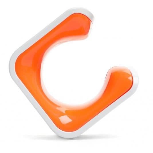 Fjädringsstöd för mountainbike - CLUG - Vit/Orange - Robust och praktisk