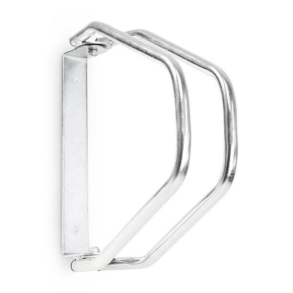 Relaxdays MTB Cykelställ HxBxD 32,5 x 9 x 28,5 cm Cykelställ System Parkeringsställ 1 Cykel Metall Väggmonterad, Silver