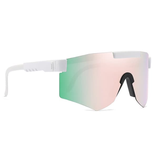 Polariserade Sportsolglasögon Unisex White Peach