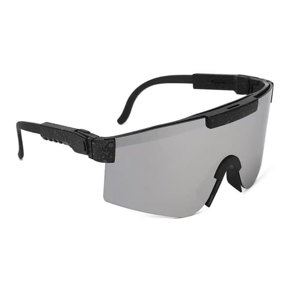 Polariserade Sportsolglasögon Unisex Silver / Svart