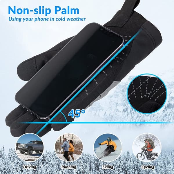 ROCKBROS Vintercykelhandsker Handsker Touch Screen Warm Thermal Sport