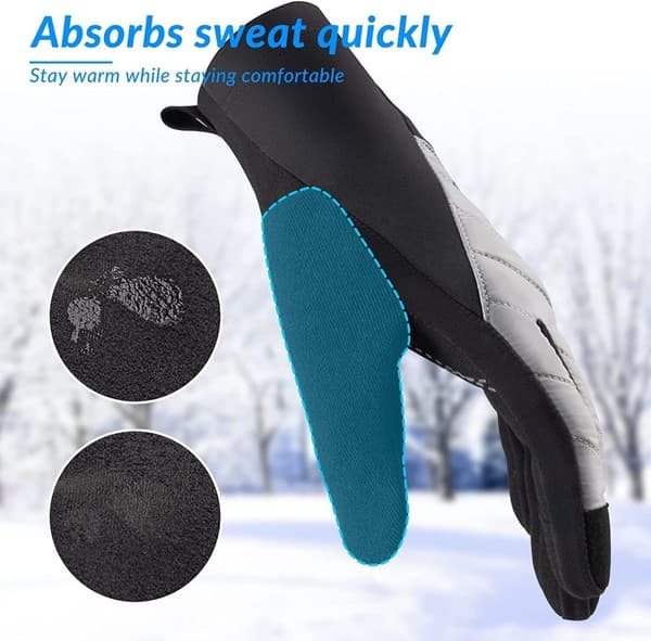 ROCKBROS Vintercykelhandsker Handsker Touch Screen Warm Thermal Sport