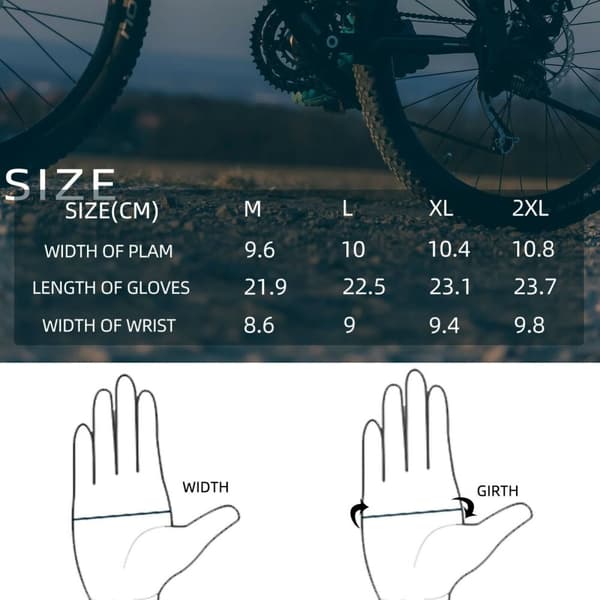 ROCKBROS S255 Handsker Cykelhandsker efterår Touch Screen Outdoor Sports M-2XL