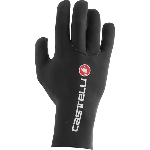 Castelli Pitkät Hanskat Diluvio Musta S-M Mies
